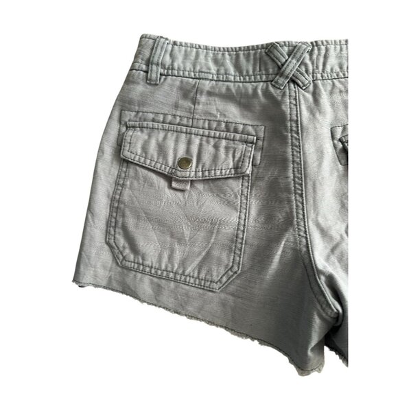 FREE PEOPLE Women’s Gray Wash Casual Shorts Size 4 - Picture 6 of 9